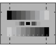 COLOR CAMERA GRAY SCALE TEST CHART